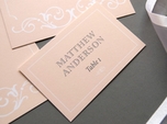 beautiful charming wedding place card