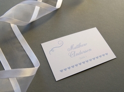 beautiful chic wedding place card