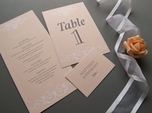 beautiful classic wedding place card