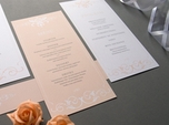 beautiful elegant wedding program