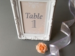 beautiful formal wedding table number