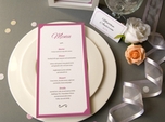 beautiful modern wedding place card