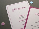 beautiful modern wedding program