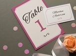 beautiful modern wedding table number