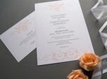 beautiful refined wedding invitation