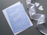 beautiful script wedding save the date