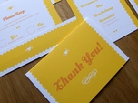 charming beautiful wedding thank you card