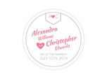 Charming drink coaster save the date