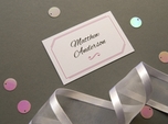 charming elegant wedding place card