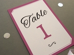 charming elegant wedding table number