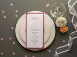 charming romantic wedding menu