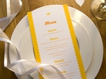 charming whimsical wedding menu