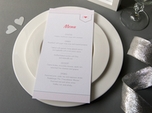 Refined chic wedding menu