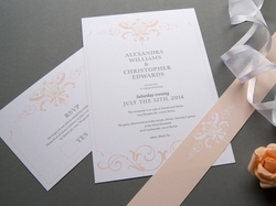 classic elegant wedding invite