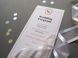 classic elegant wedding program