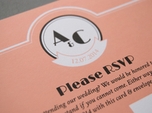 classic elegant wedding rsvp card