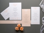 classic refined wedding program