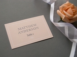 classic vintage wedding place card