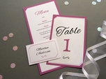 elegant calligraphic wedding place card