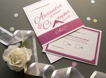 elegant calligraphic wedding wrapper