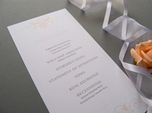 elegant formal wedding program