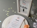 elegant jazz age wedding table number