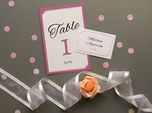 elegant modern table number