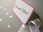 elegant modern thank you card