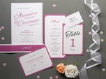 elegant modern wedding menu