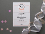 elegant refined save the date card