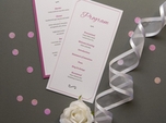 elegant refined wedding program