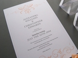 formal elegant wedding invitation