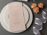 formal refined wedding menu