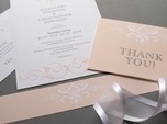 formal refined wedding thank you card