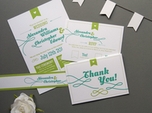 gorgeous bold wedding thank you card