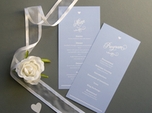 lovely classic wedding program