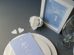 lovely classic wedding table number