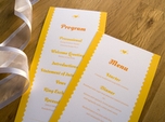 lovely script wedding menu