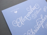 lovely whimsical save the date card