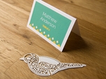 Bold modern wedding place card