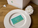 Modern chic wedding place card