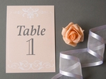 old fashioned wedding table number