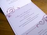 ornate wedding invitation