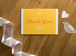 rustic charm wedding thank you card