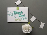 stunning bold wedding thank you note