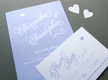 stunning chic wedding invitation