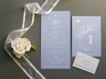 stunning chic wedding menu