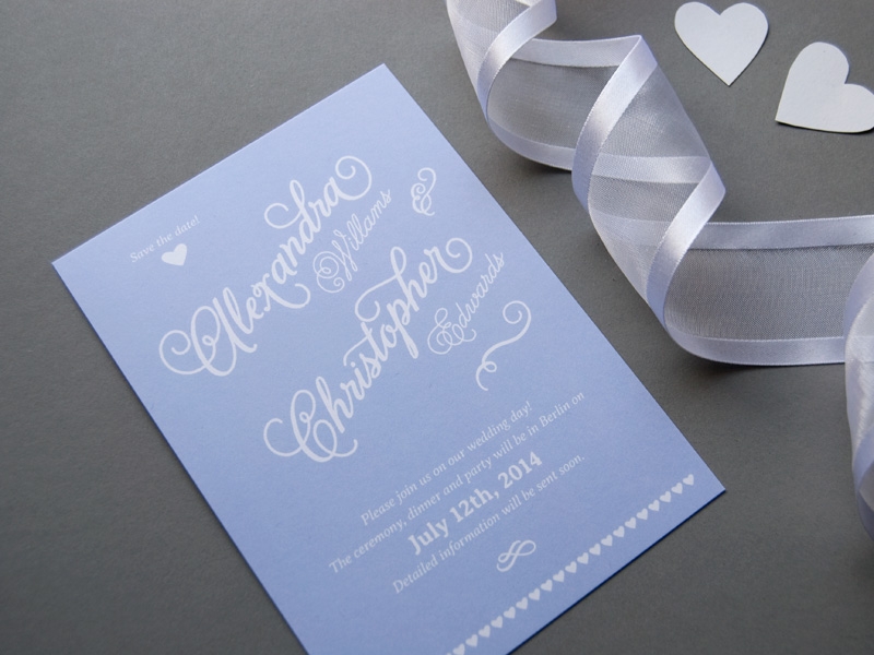 stunning chic wedding save the date