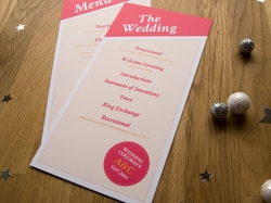 stunning unique wedding program