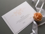 vintage elegant wedding rsvp card